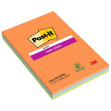 Note paper 102x152mm POST-IT Super Sticky lined 3x45 sheets