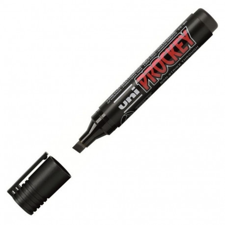 Permanentne marker UNI-BALL Prockey PM126 lõigatud ots 1-5,7mm must