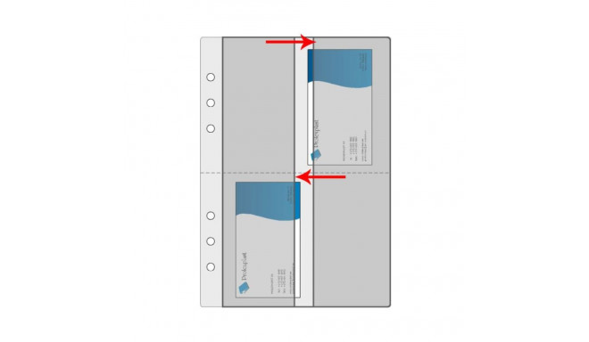Visiitkaardi varutasku 4-osaline  köidetav 10tk pakis Prolex