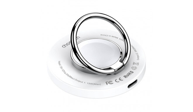 Wireless charger 2-in-1 Choetech T603-F, holder (white)