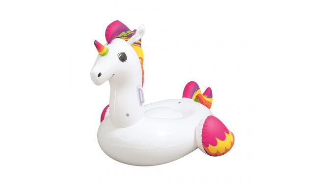 täispuhutav veerõngas FANTASY UNICORN RIDE-ON 61" x 47"/1.55m x 1.19m, valge