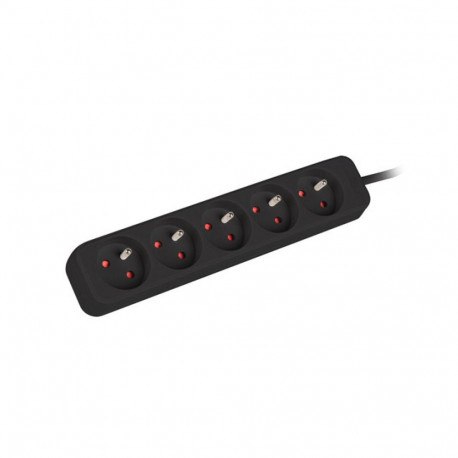 Lanberg extension cord 5 sockets 1.5m, black (PS0-05E-0150-BK)