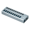 i-Tec USB hub 10-port 48W