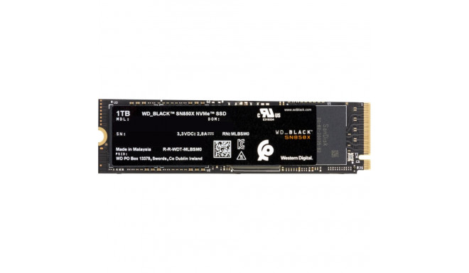 WD Black SN850X 1 TB M.2 NVMe SSD-ketas