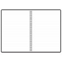 Folder in spiral binding A4 MEMO lined black 60 pages