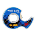 Клейкая лента с основанием SCOTCH Wall Safe 19мм x 165м съемная