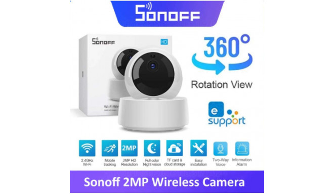 Wi-Fi traadita IP turvakaamera Sonoff GK-200MP2-B