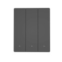 Sonoff Smart 3-Channel Wi-Fi Wall Switch Black (M5-3C-80)