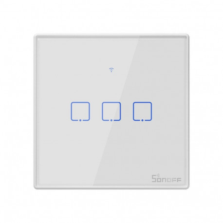 Smart Switch WiFi + RF 433 Sonoff T2 EU TX (3-kanaliline)