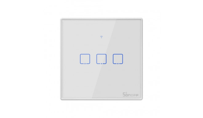 Smart Switch WiFi + RF 433 Sonoff T2 EU TX (3-kanaliline)