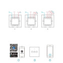 Smart Switch WiFi + RF 433 Sonoff T3 EU TX (3-kanaliline)