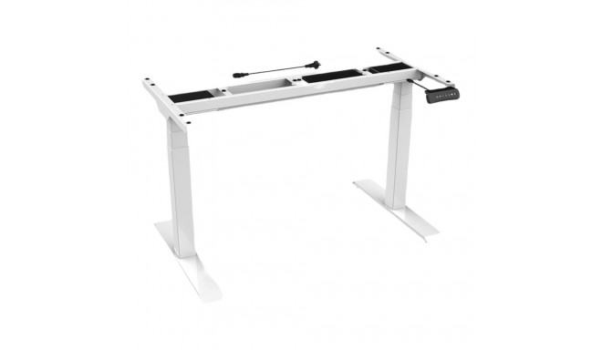 Electric desk frame LOCTEK 3-telescopic 2-motor white