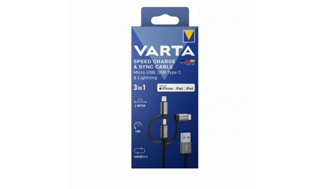 Varta 3in1 Speed ​​Charge & Sync Cable 57937 cable