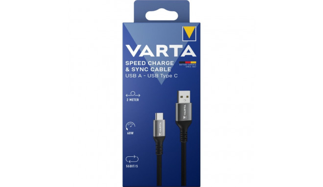 Varta Speed ​​Charge & Sync Cable USB A - USB Type C 57935 cable
