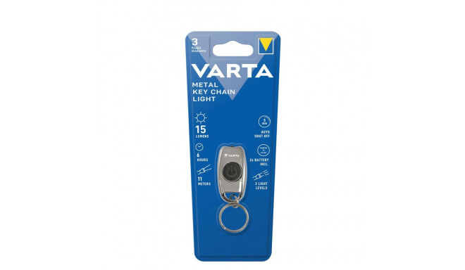 Flashlight-Key Pendant Varta Metal Key Chain Light 16603