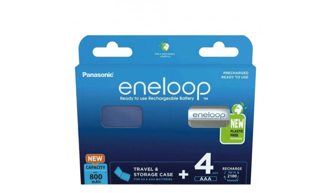 Panasonic Eneloop AA 2000mAh rechargeable batteries 4 pcs. and battery case