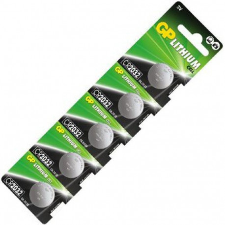 GP CR2032 batteries 5 pcs.