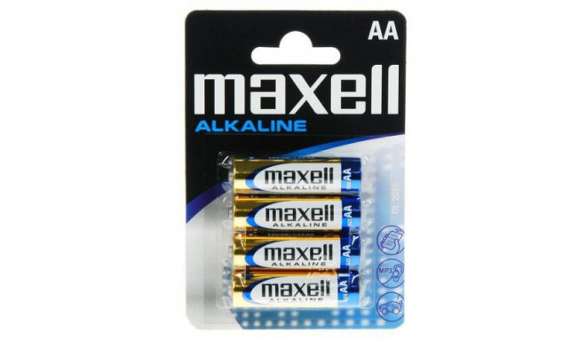 AA Batteries - Maxell Lr6 4 Pieces Blue