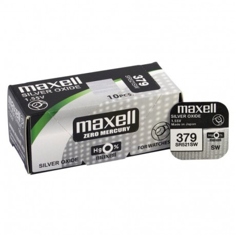 Maxell 379 (SR521SW) batteries 1 pc.