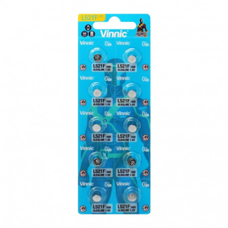 Vinnic G0 LR521 batteries 10 pcs.