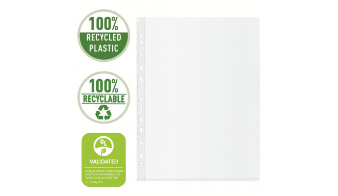 Köidetav kiletasku Esselte Recycled A4, 70mic, läbip, matt, 100tk