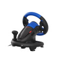 GENESIS SEABORG 350 Black, Blue USB Steering wheel + Pedals Nintendo Switch, PC, PlayStation 4, Play