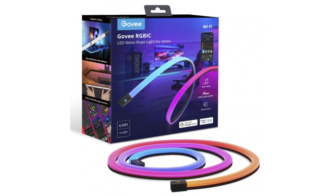 Govee Neon Rope Table LED Light -valonauha työpöydälle, 2 m