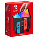 Nintendo Switch OLED -pelikonsoli, neonsininen / neonpunainen