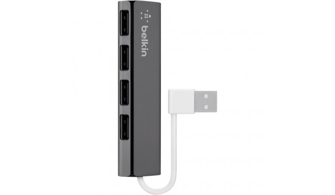 Belkin 4-port slim reis USB jaotur, must