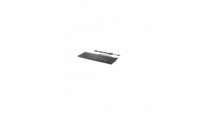 HP Slim USB Wired Keyboard - Smartcard - Black - EST