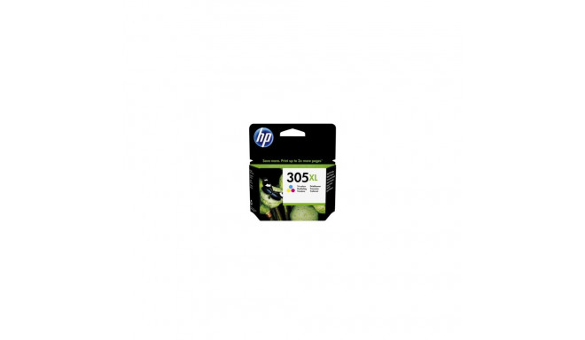 HP 305XL High Yield Tri-Color Ink Cartridge, 200 pages, for HP DeskJet 2300, 2710, 2720, Plus 4100