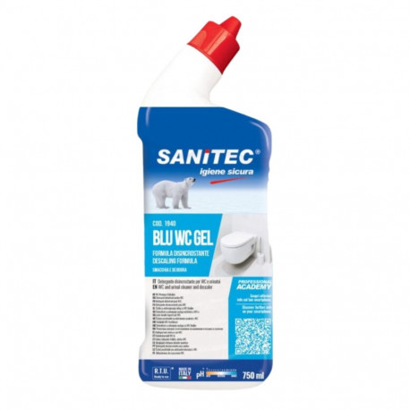 Toilet cleaner SANITEC Blue gel 750ml (antibacterial)