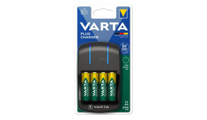 Akulaadija VARTA Plug AAx4 2100mAh