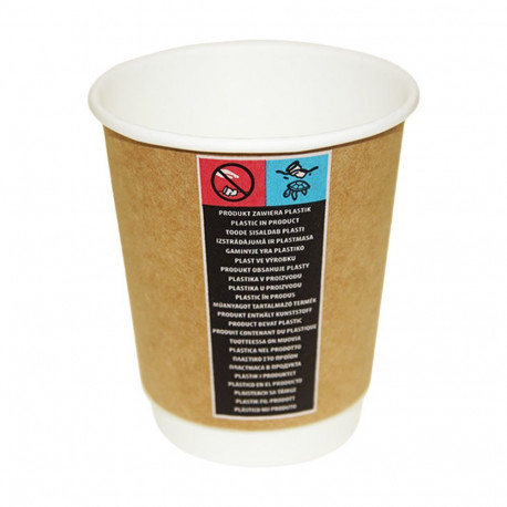 Cardboard coffee cup 350ml 25pcs/pk