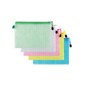 Plastic envelope with zipper A3 transparent colored