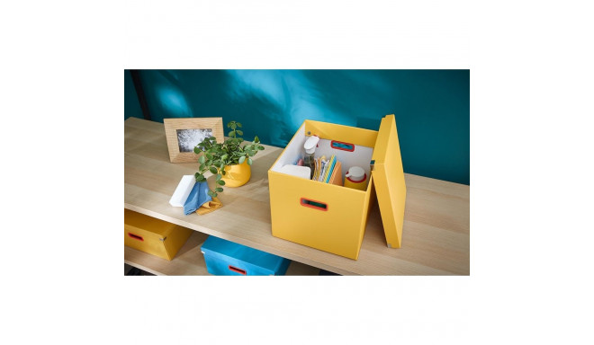 Pappkast kaanega 320x310x360mm LEITZ Cosy Click & Store kollane