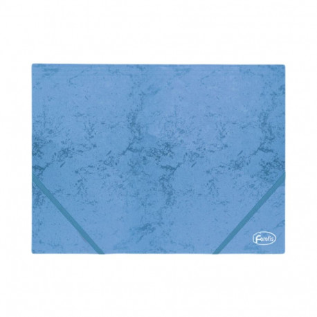Cardboard folder rubber FOROFIS A4 blue