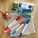 Double-ended fabric pens 12 pcs