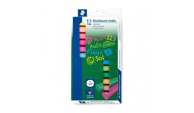 Blackboard chalk colored square STAEDTLER 12 pcs in a box