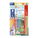 Цветные карандаши STAEDTLER Noris Jumbo 12 цветов + точилка