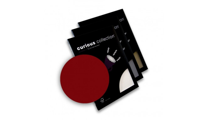 Dekoratiivpaber A4 120g CURIOUS Red Lacquer (408169) 50 lehte