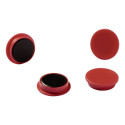 Magnet red - 24 mm, holding power 3N, height 7 mm, 6 magnets per blister card