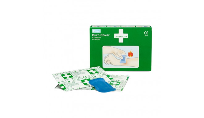 Põletusplaaster CEDERROTH Burncover steriilne sinine 10 tk/pk