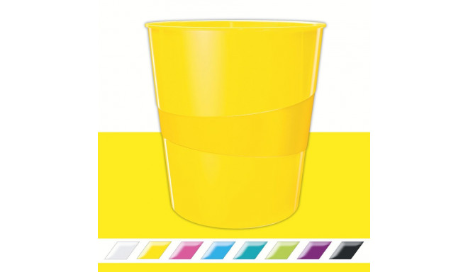 Waste bin Leitz Plus 15L WOW Yellow