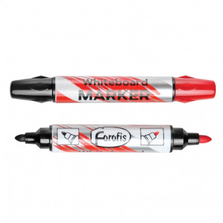 Whiteboard marker with two ends black/red FOROFIS