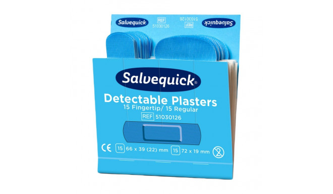 A set of plasters with a metal strip for the food industry SALVEQUICK 180 pcs in a pack