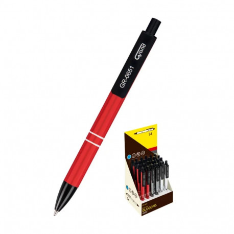 Ball pen GR-0651 large capacity refill - metal cover