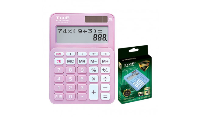 Calculator TooR TR-1223DB-P pink