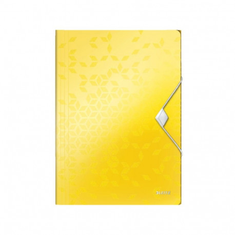 3 Flap Folder Leitz WOW PP A4 Yellow