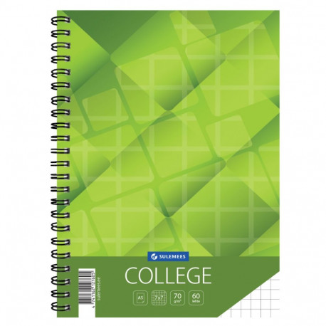 Kaustik spiral binding A5 MEMO 7x7 grid lined cardboard 60 sheets